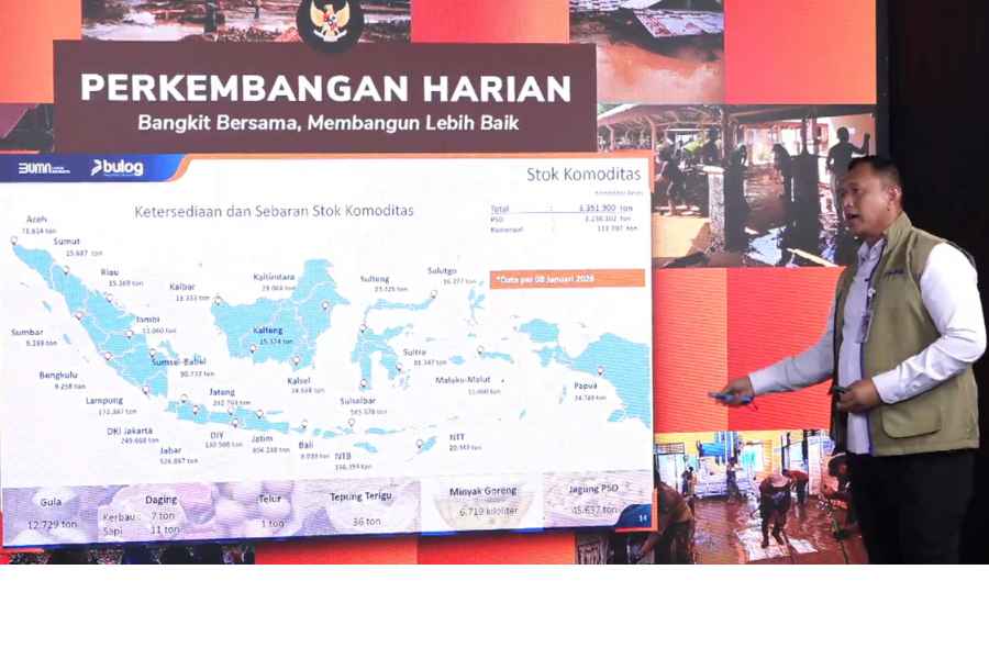 “Dari Sabang sampai Merauke, insyaallah Bulog bercita-cita meratakan satu harga beras SPHP,” ujar Ahmad Rizal Ramdhani dalam konferensi pers di Jakarta, Jumat, 9 Januari.(Foto: Dok. BNPB)
