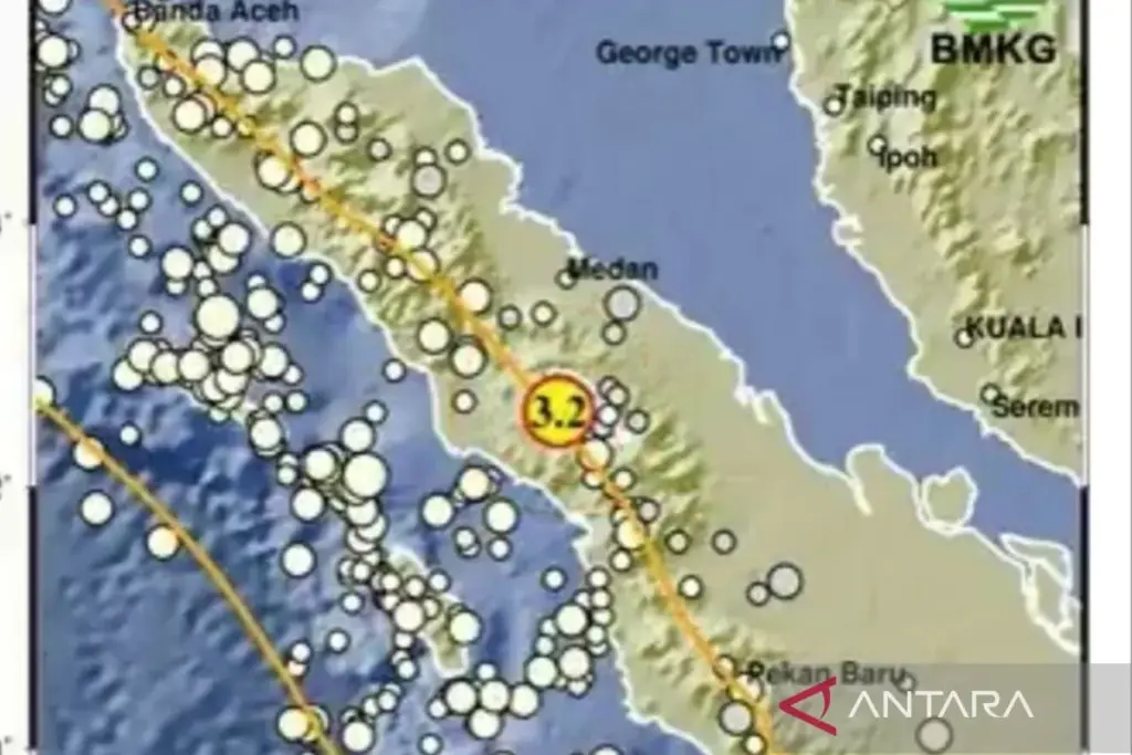 Samosir Diguncang Gempa Dangkal Magnitudo 3,2