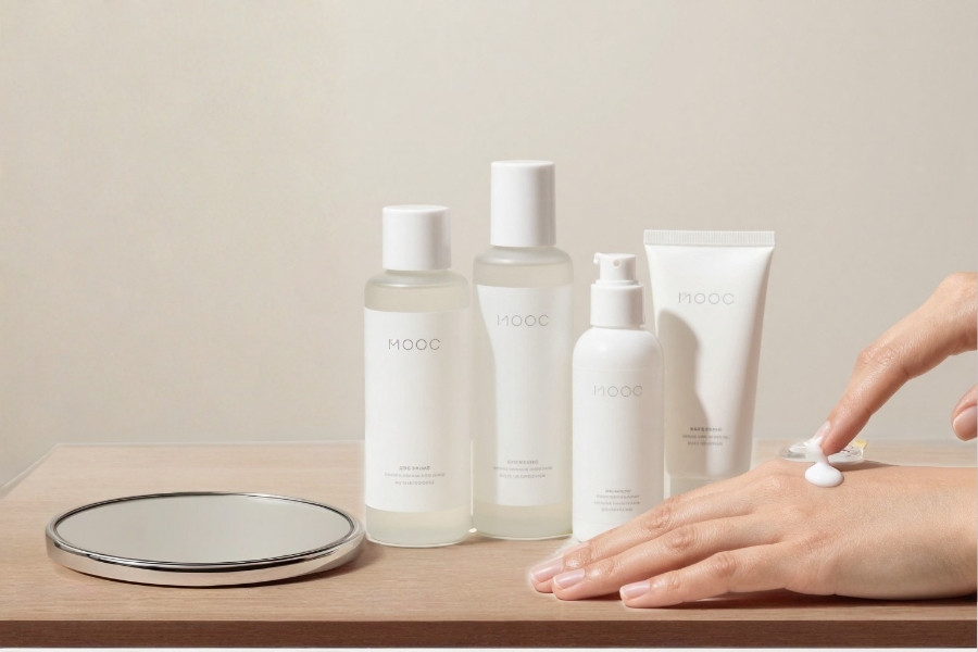 5 Tips Wajah Glow Alami Jelang Valentine Tanpa Ke Klinik Kecantikan Skincare basic untuk wajah glowing (Foto: Tutur/AI)