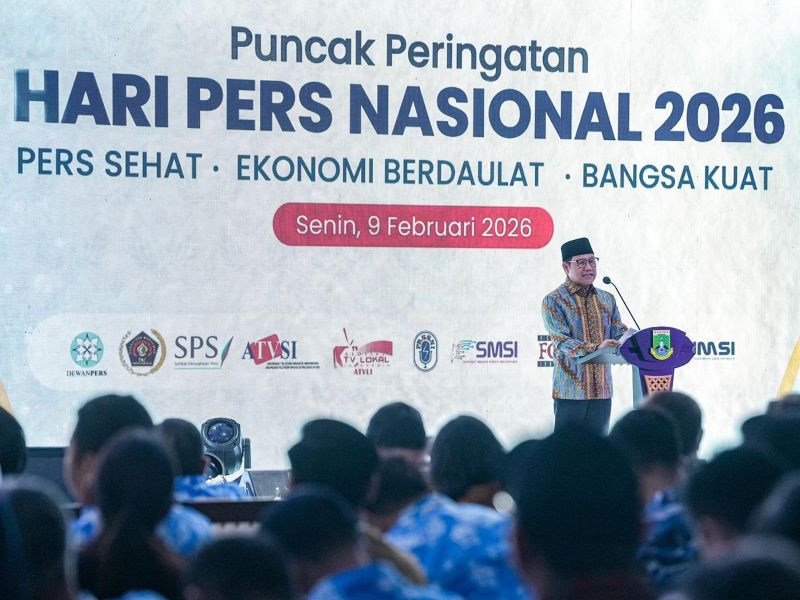 Hari Pers Nasional 2026, Cak Imin Minta Jurnalisme Tak Boleh Kalah dengan Algoritma