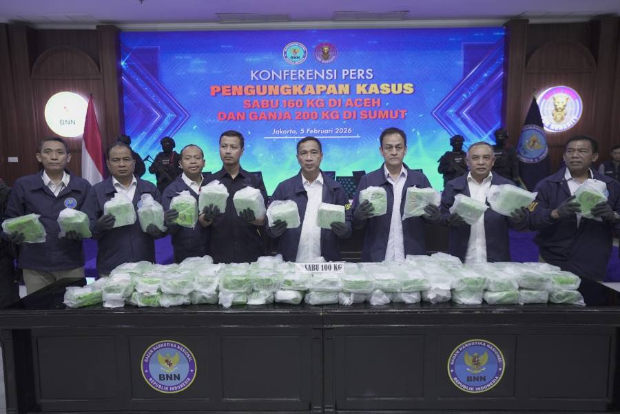 BNN Sita 360 Kg Narkotika Jaringan Aceh