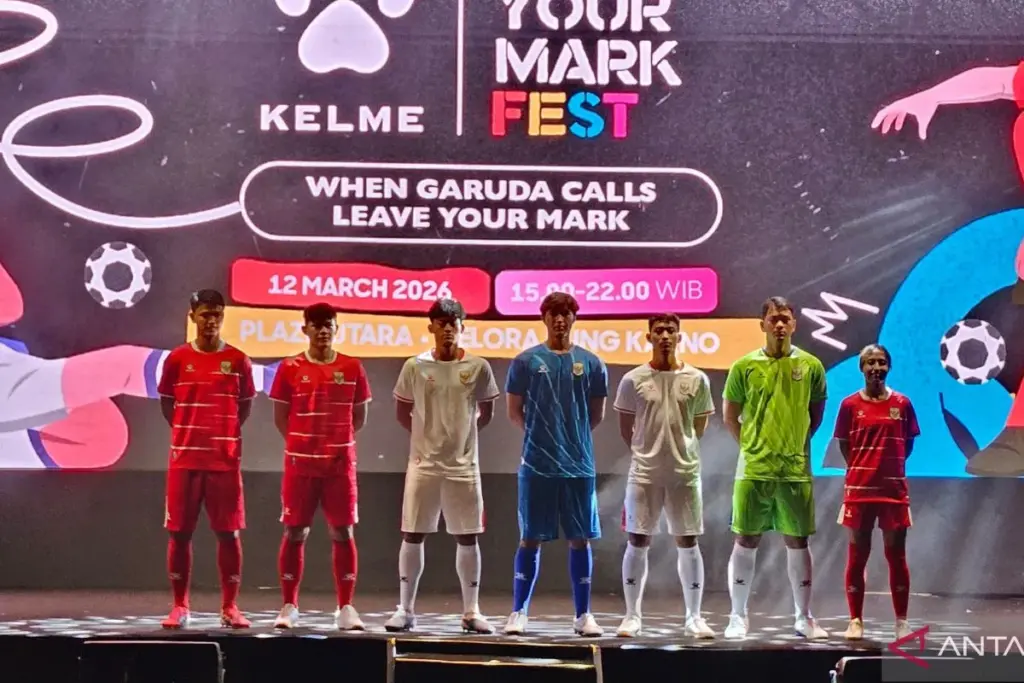 Kelme Resmi Luncurkan Jersey Baru Timnas Indonesia