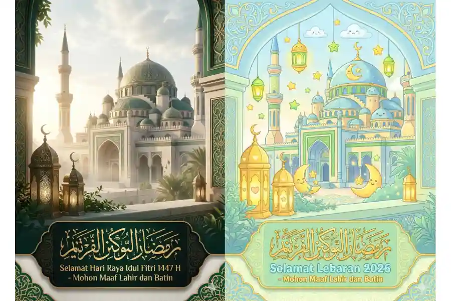 Sambut Idulfitri 1447 H, Begini Cara Mudah Membuat Kartu Ucapan Lebaran 2026 yang Estetik Pakai AI