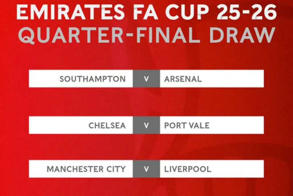 Drawing Perempat Final Piala FA: Manchester City vs Liverpool