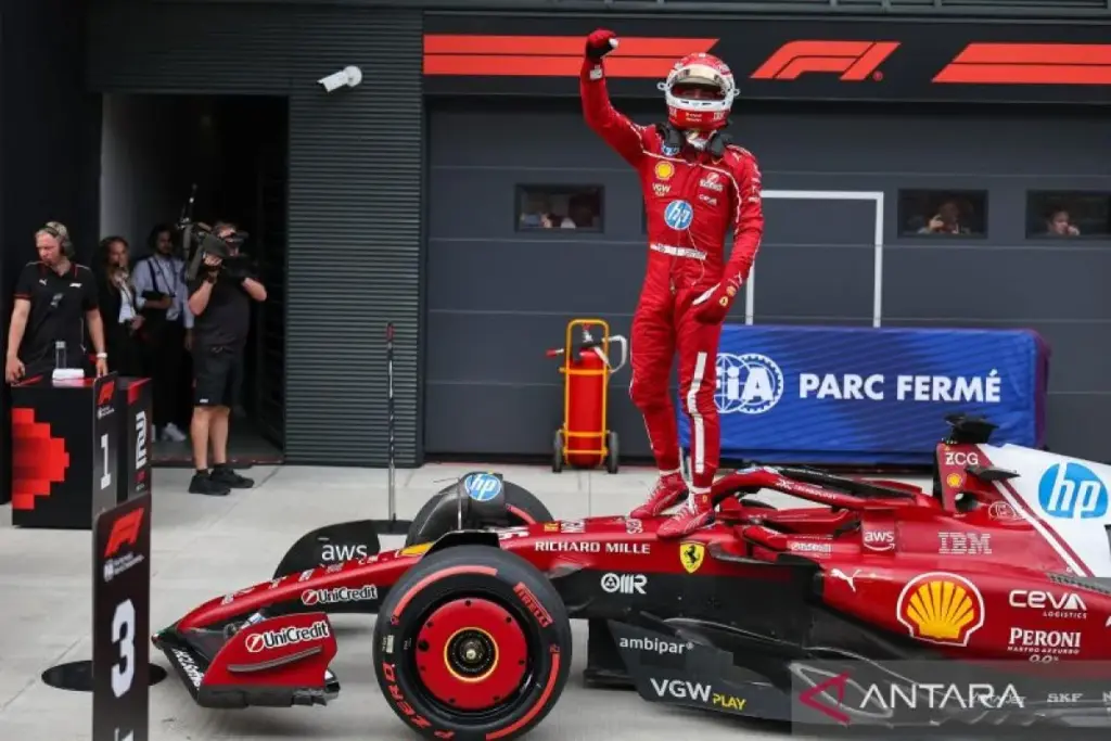 Leclerc Catat Waktu Tercepat di FP1 GP Miami Ungguli Verstappen dan Piastri