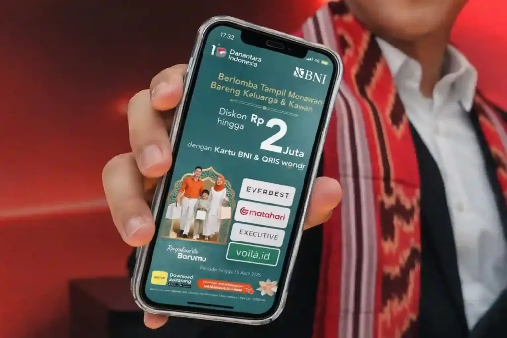 BNI Hadirkan Diskon Fashion hingga Rp2 Juta Jelang Lebaran Kampanye “Rayakan Barumu” Bank BNI menawarkan potongan harga di berbagai ritel fashion. (Foto: Tutur/BNI)