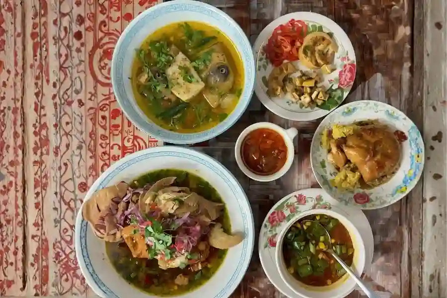 Menu Lebaran Anti Santan, Lebih Ramah untuk Kesehatan Hidangan Idulfitri ( Foto: Tutur/Ilustrasi AI)