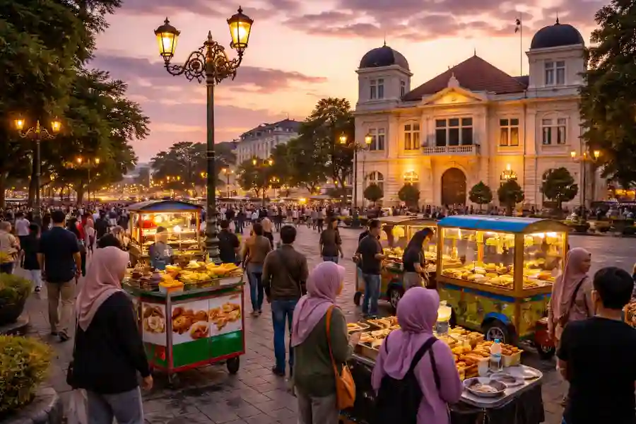 Cosplay Turis di Jogja Saat Mudik, Cara Seru Menikmati Wisata Sambil Puasa Wisata di Yogyakarta di penghujung Ramadan (Foto: Tutur/Ilustrasi AI)