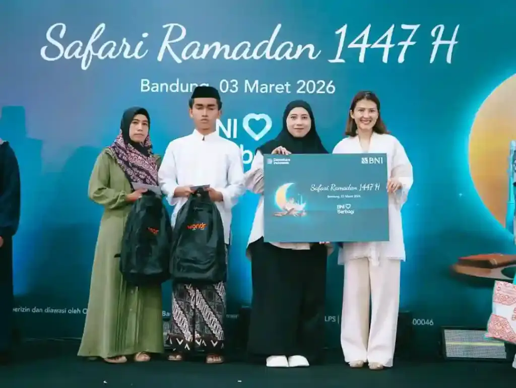 BNI Gelar Safari Ramadan 2026 di 10 Kota, Salurkan 80 Ribu Paket Pangan BNI kembali menggelar program Safari Ramadan 2026 di lebih dari 10 kota di Indonesia. (Foto: Tutur/BNI)