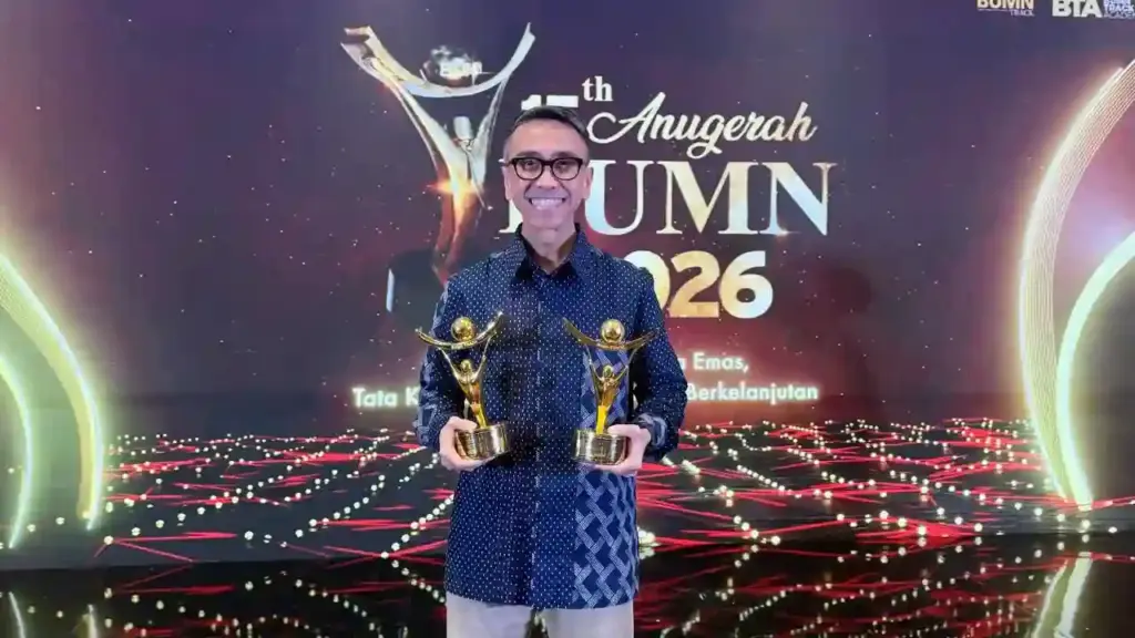 Nuon Perkuat Kiprah di Ekosistem Digital, Raih Dua Penghargaan Anugerah BUMN 2026 PT Nuon Digital Indonesia (Nuon), operating company PT Telkom Indonesia (Persero) Tbk (Telkom) yang berfokus pada ekosistem digital lifestyle, meraih dua penghargaan dalam ajang Anugerah BUMN 2026 yang diselenggarakan oleh BUMN Track. (Foto: Tutur/Telkom Indonesia)