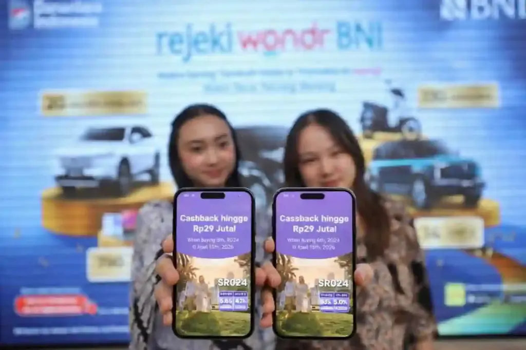 Beli Sukuk Ritel SR024 di wondr by BNI Bisa Dapat Cashback hingga Rp29 Juta BNI menghadirkan kemudahan investasi Sukuk Ritel seri SR024 melalui aplikasi wondr by BNI (Foto: BNI)