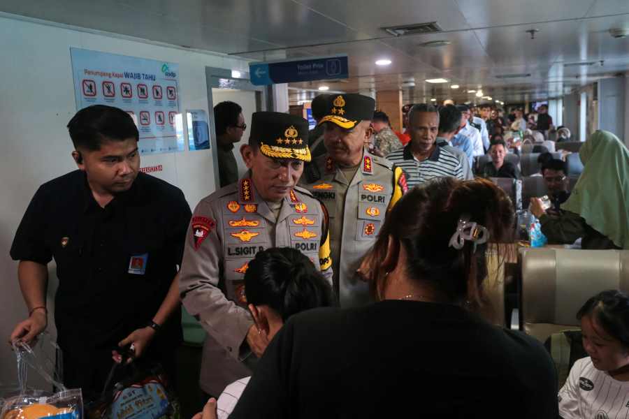 Kapolri Tinjau Arus Mudik Lebaran 2026, Lampung Daerah Rawan