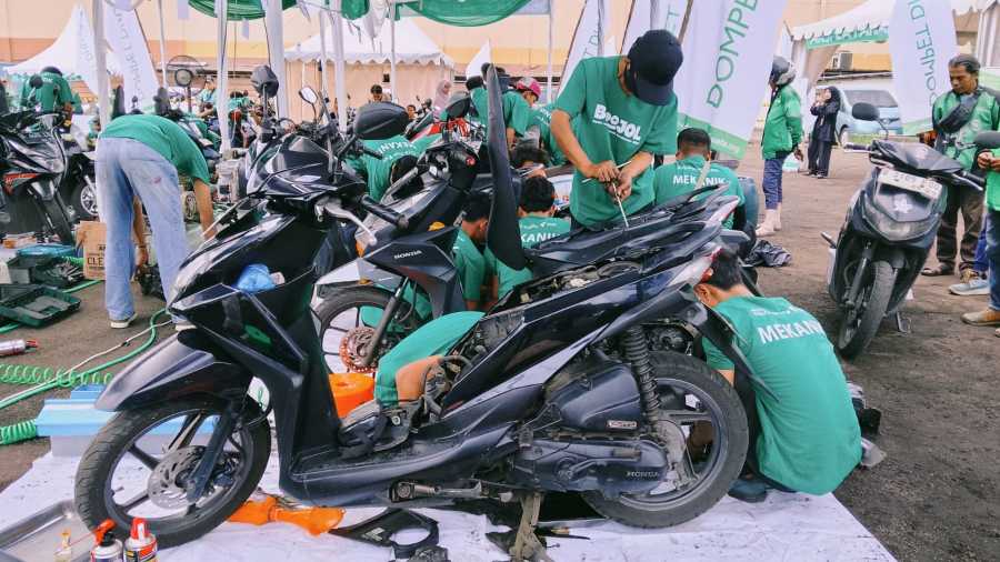 Berkah Ojek Online, Dompet Dhuafa Berikan Servis Gratis 1.447 Motor Ojol