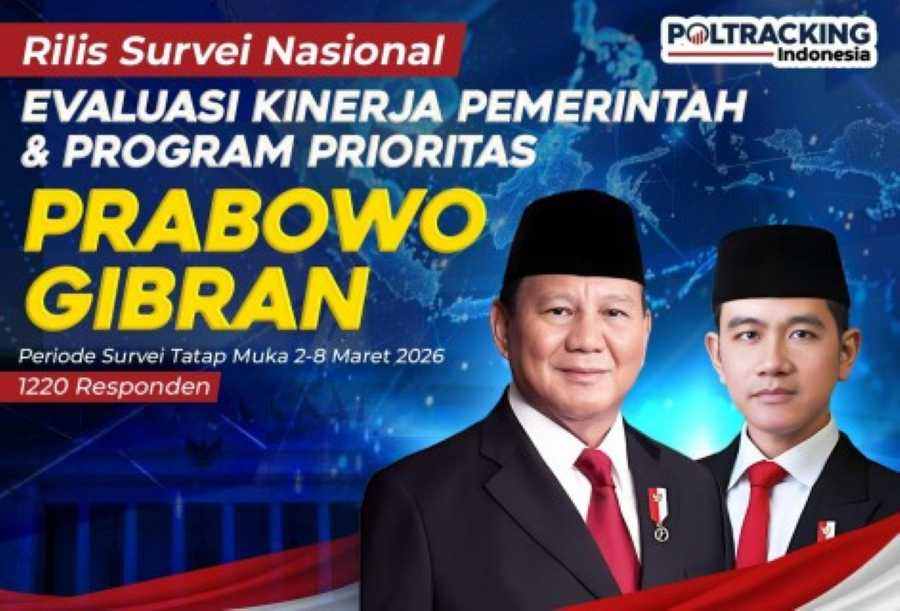 Poltracking Indonesia: Survei Kinerja Pemerintah hingga Elektabilitas Partai