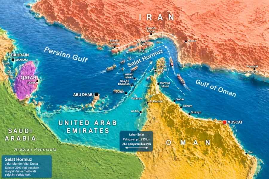Parlemen Iran Dorong “Rezim Hukum Baru” di Selat Hormuz, Efeknya Guncang Pasokan Minyak Dunia