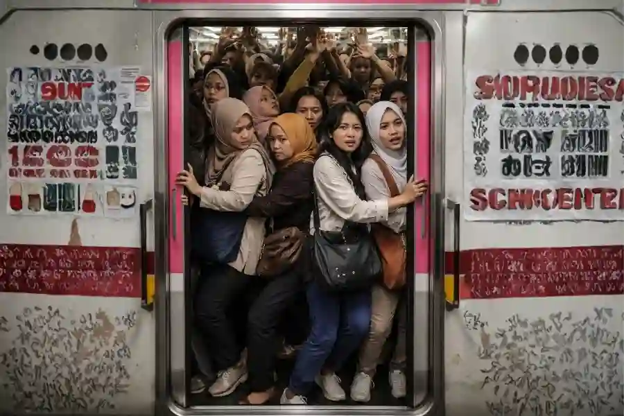 Video Viral KRL dan Refleksi Tentang Batas & Empati Ilustrasi gerbong KRL khusus perempuan (Foto: Tutur/Ilustrasi AI)