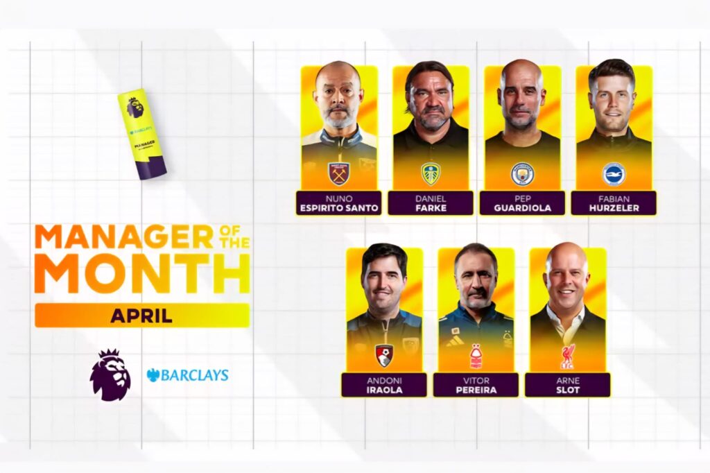 Voting Dibuka! 7 Pelatih Berebut Gelar Manajer Terbaik Liga Inggris, Slot dan Guardiola Panaskan Persaingan