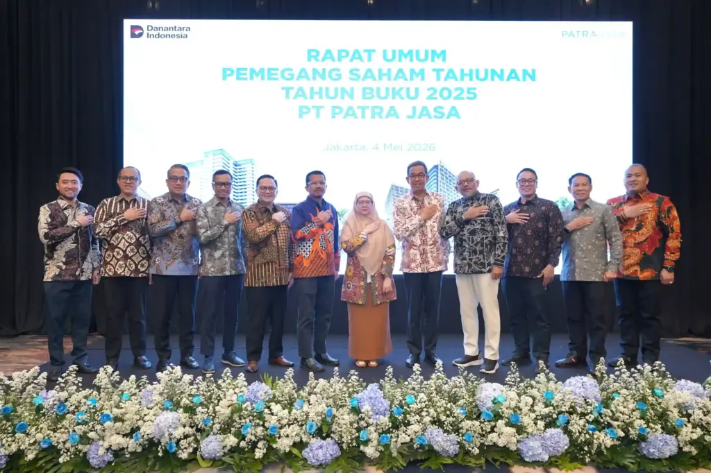 Patra Jasa Catat Pertumbuhan Pendapatan 17 Persen Sepanjang 2025 Rapat Umum Pemegang Saham (RUPS) Tahunan Tahun Buku 2025 yang digelar di Yudistira Ballroom, Patra Jasa Office Tower, Jakarta, Senin (4/5). (Foto: Tutur/Pertamina)