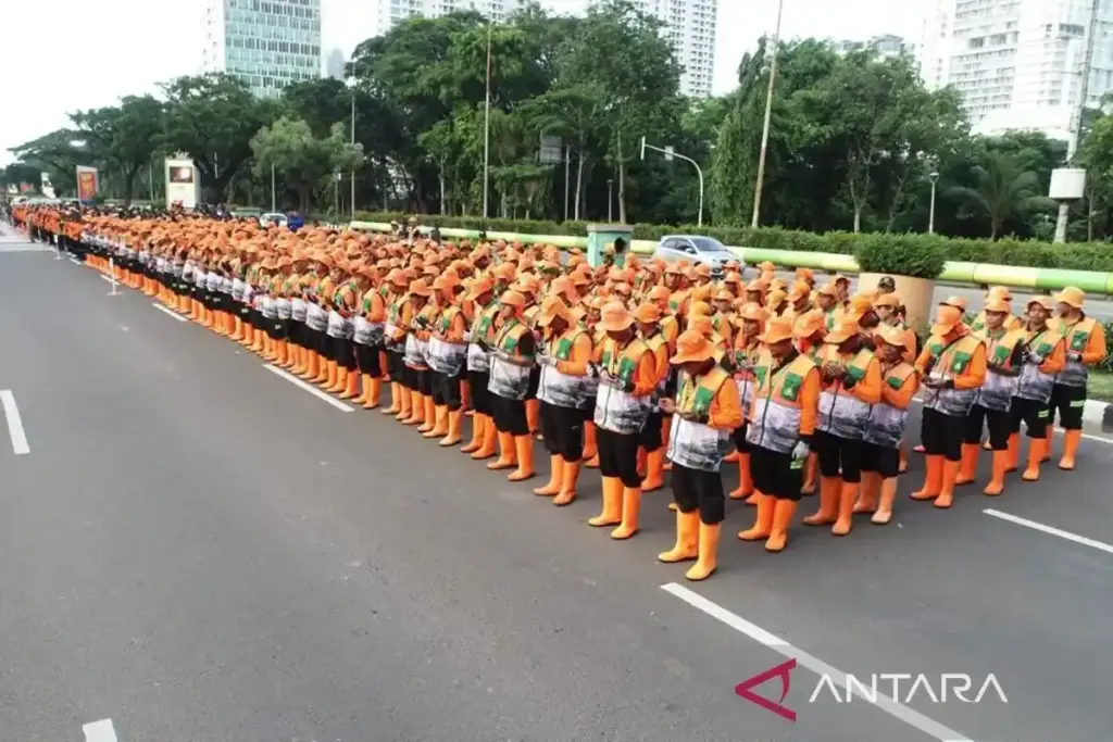 May Day 2026 di Monas, Pemprov DKI Kerahkan 1.400 Petugas Kebersihan