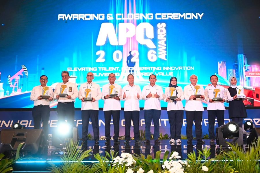 APQ Awards 2026: Inovasi Perwira Pertamina Hasilkan Efisiensi hingga Rp81 Miliar Annual Pertamina Quality (APQ) Awards 2026 ke-16 digelar di Ballroom Grha Pertamina, Jakarta, Senin (15/6/2026). (Foto: Tutur/Pertamina)