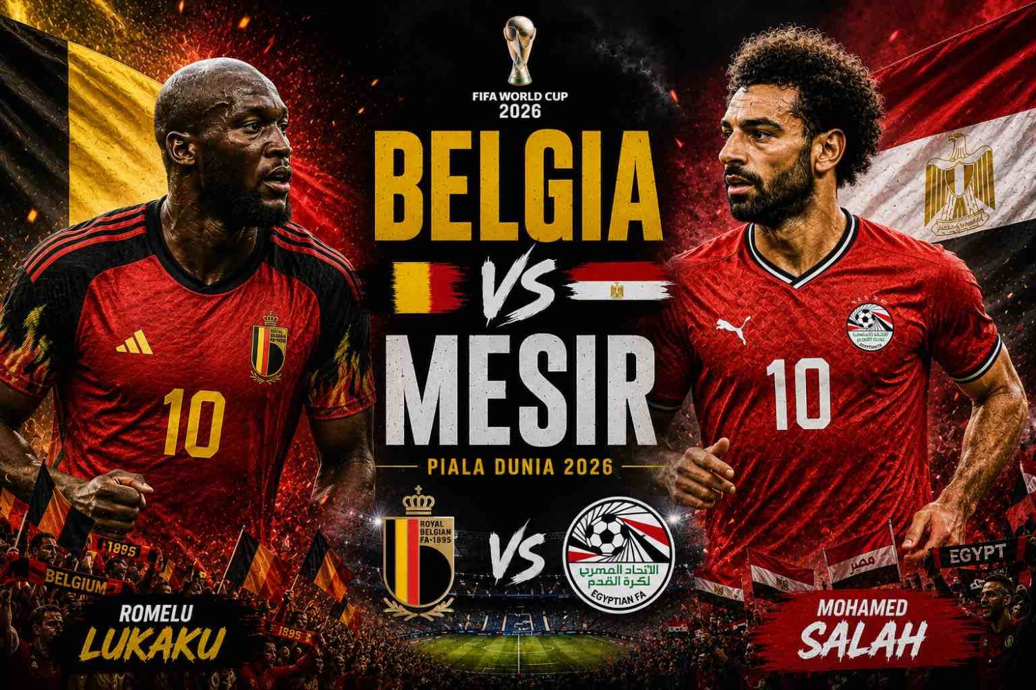 Belgia vs Mesir: Duel Bintang Eropa Kontra Kekuatan Kolektif Afrika