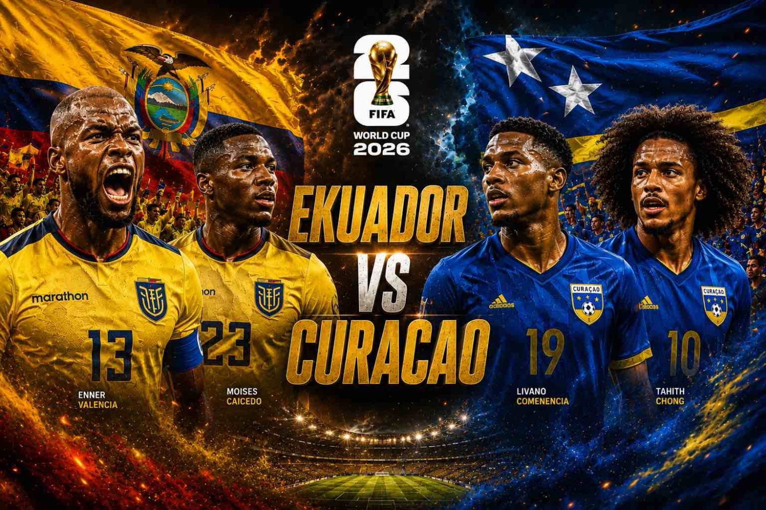 Ekuador vs Curacao: La Tri Unggul Jauh di Atas Kertas