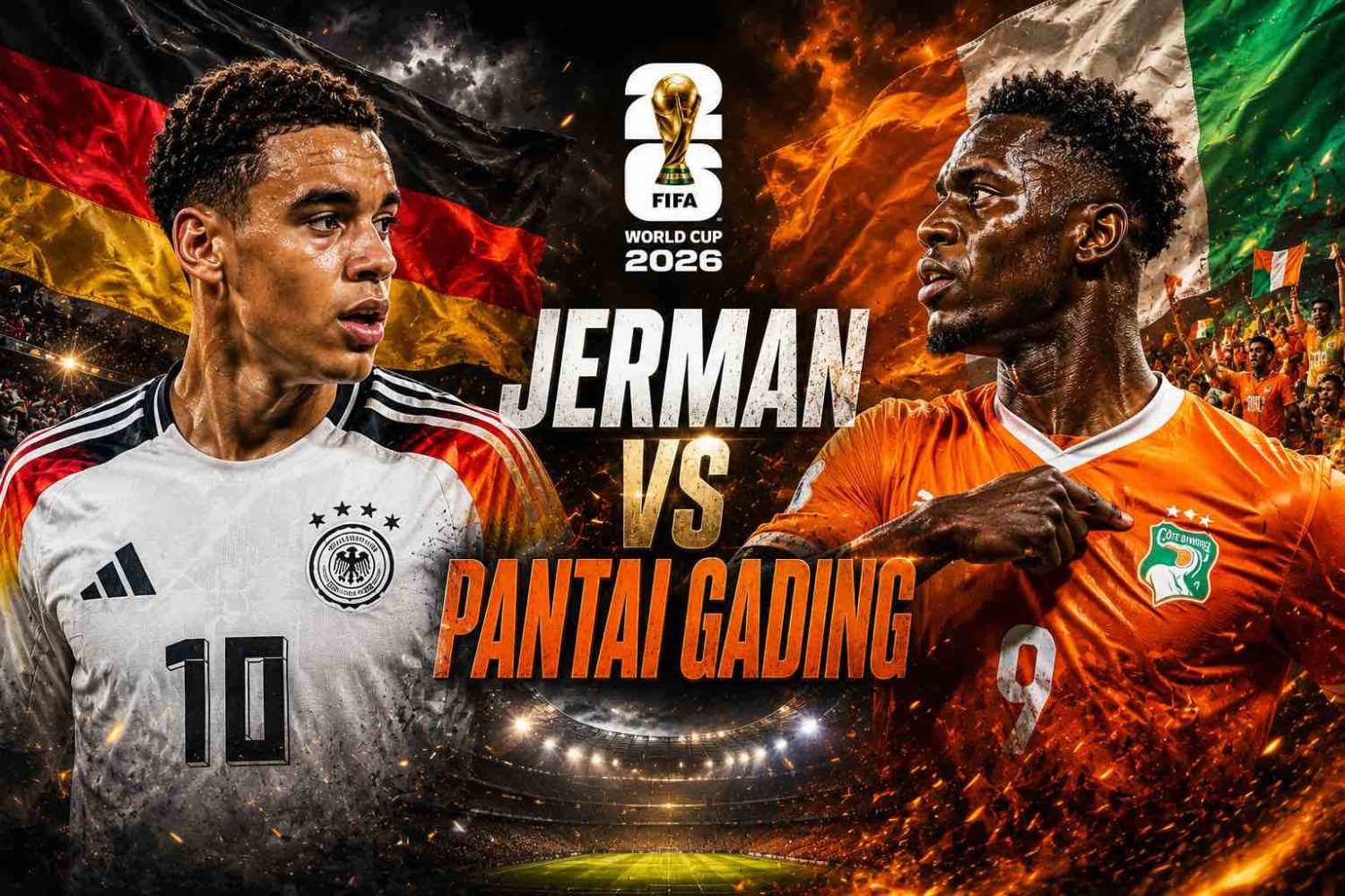 Jerman vs Pantai Gading: Mampukah Gajah Afrika Hancurkan Der Panzer?