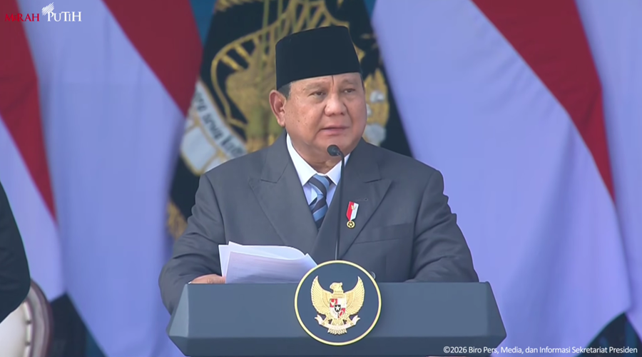 Hadiri Hari Bhayangkara ke-80, Prabowo Puji Dapur MBG Polri Terbaik