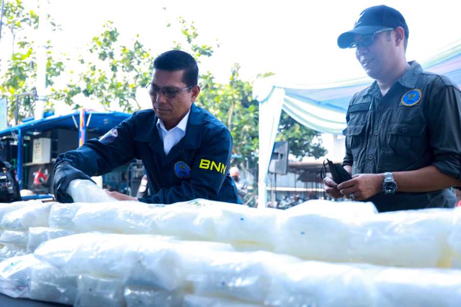 BNN Musnahkan 132 Kilogram Sabu, Hasil Bongkar Empat Kasus Besar