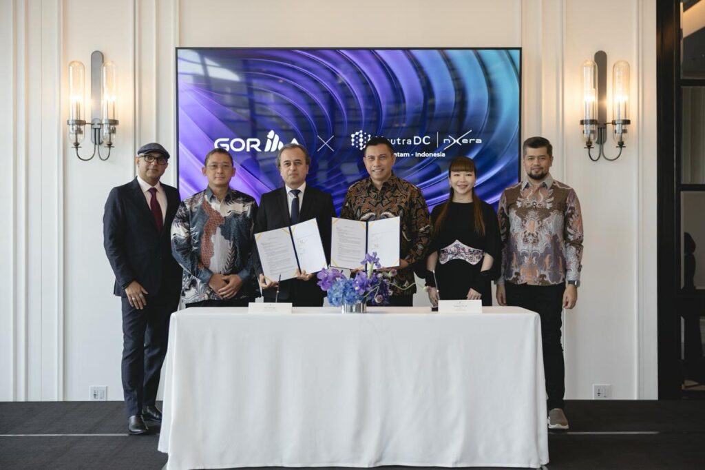 PT Telkom Indonesia (Persero) Tbk melalui NeutraDC (PT Telkom Data Ekosistem) mempercepat pengembangan infrastruktur digital melalui joint venture data center NeutraDC Nxera Batam. (Foto: Tutur/Telkom)