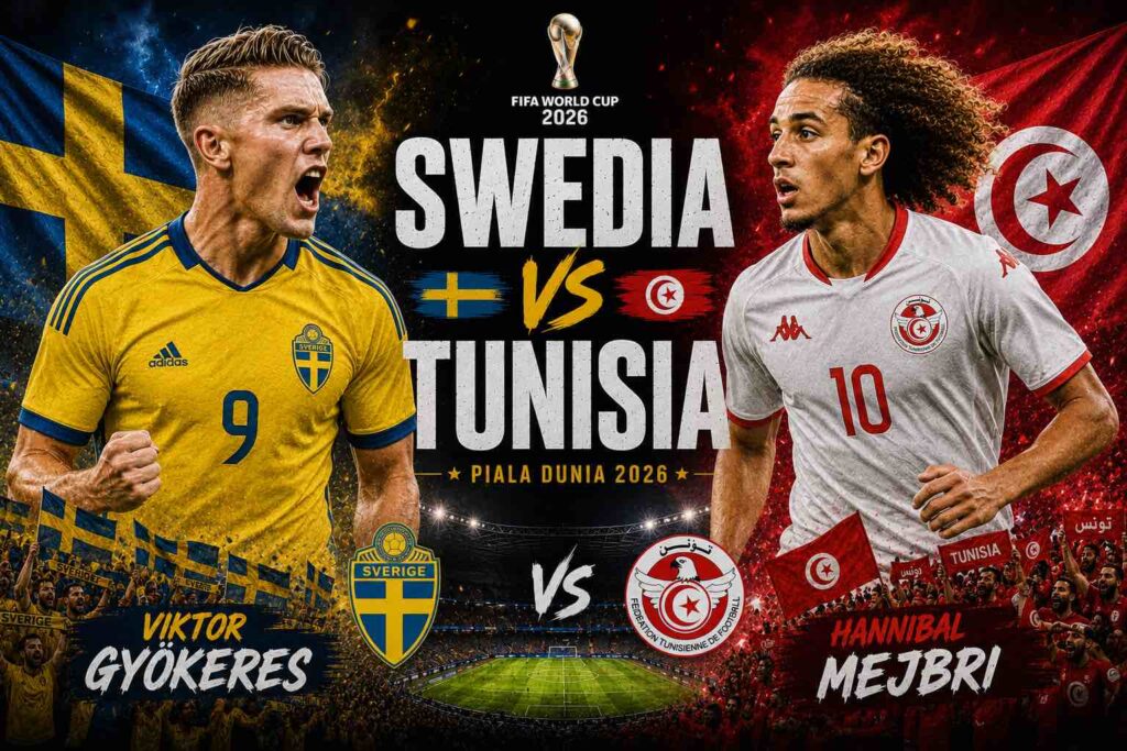 Swedia vs Tunisia: Pertahanan Keropos Lawan Kutukan Menahun